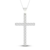 Thumbnail Image 0 of Lab-Created Diamond Necklace 2 ct tw Round 14K White Gold