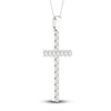 Thumbnail Image 1 of Lab-Created Diamond Necklace 2 ct tw Round 14K White Gold