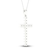 Thumbnail Image 4 of Lab-Grown Diamond Necklace 2 ct tw Round 14K White Gold