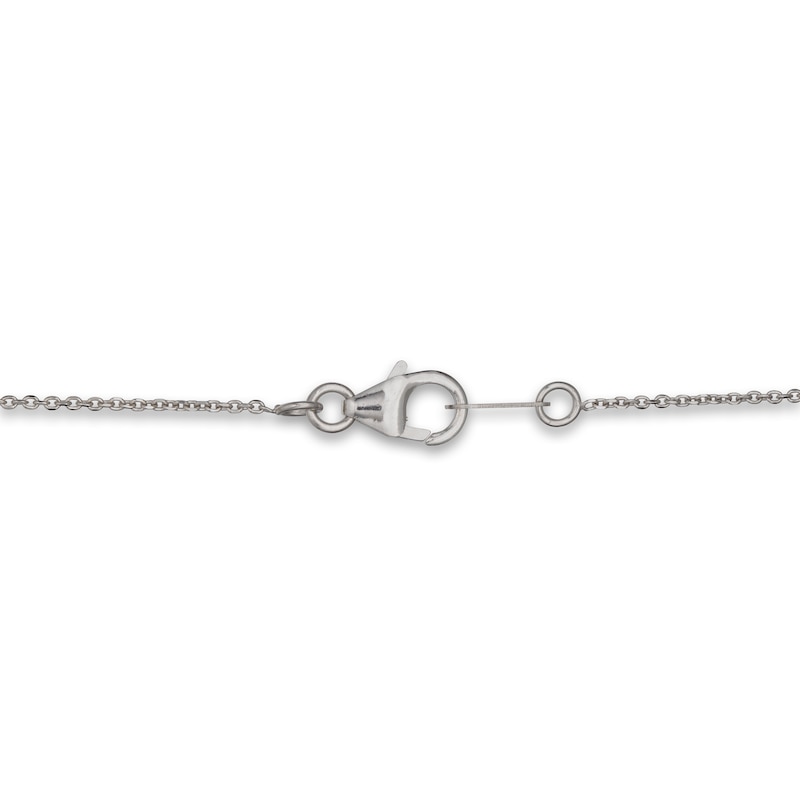 Main Image 3 of Lab-Grown Diamond Pendant Necklace 2-3/4 ct tw Round 14K White Gold