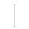 Lab-Created Diamond Necklace 2 ct tw Round 14K White Gold