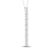 Lab-Created Diamond Necklace 2 ct tw Round 14K White Gold