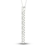 Thumbnail Image 3 of Lab-Created Diamond Necklace 2 ct tw Round 14K White Gold