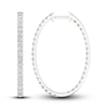 Thumbnail Image 1 of Lab-Grown Diamond Earrings 2 ct tw Round 14K White Gold