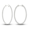 Thumbnail Image 2 of Lab-Grown Diamond Earrings 2 ct tw Round 14K White Gold