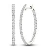 Thumbnail Image 1 of Lab-Grown Diamond Earrings 1 ct tw Round 14K White Gold