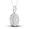 Thumbnail Image 2 of Lab-Grown Diamond Necklace 1-1/2 ct tw Round 14K White Gold