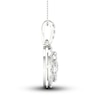 Thumbnail Image 3 of Lab-Grown Diamond Necklace 1-1/2 ct tw Round 14K White Gold