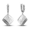Thumbnail Image 0 of John Hardy Classic Chain Square Drop Earrings 3/8 ct tw Diamonds Sterling Silver