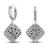 Thumbnail Image 1 of John Hardy Classic Chain Square Drop Earrings 3/8 ct tw Diamonds Sterling Silver