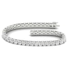 Thumbnail Image 1 of Lab-Grown Diamond Tennis Bracelet 12 ct tw Round 14K White Gold 7.25"