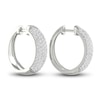 Thumbnail Image 4 of Lab-Grown Diamond Earrings 3 ct tw Round 14K White Gold
