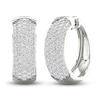Thumbnail Image 0 of Lab-Created Diamond Earrings 2 ct tw Round 14K White Gold