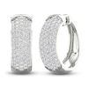 Thumbnail Image 1 of Lab-Created Diamond Earrings 2 ct tw Round 14K White Gold