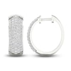 Thumbnail Image 2 of Lab-Created Diamond Earrings 2 ct tw Round 14K White Gold