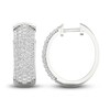 Thumbnail Image 3 of Lab-Created Diamond Earrings 2 ct tw Round 14K White Gold