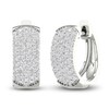 Thumbnail Image 0 of Lab-Created Diamond Earrings 1 ct tw Round 14K White Gold