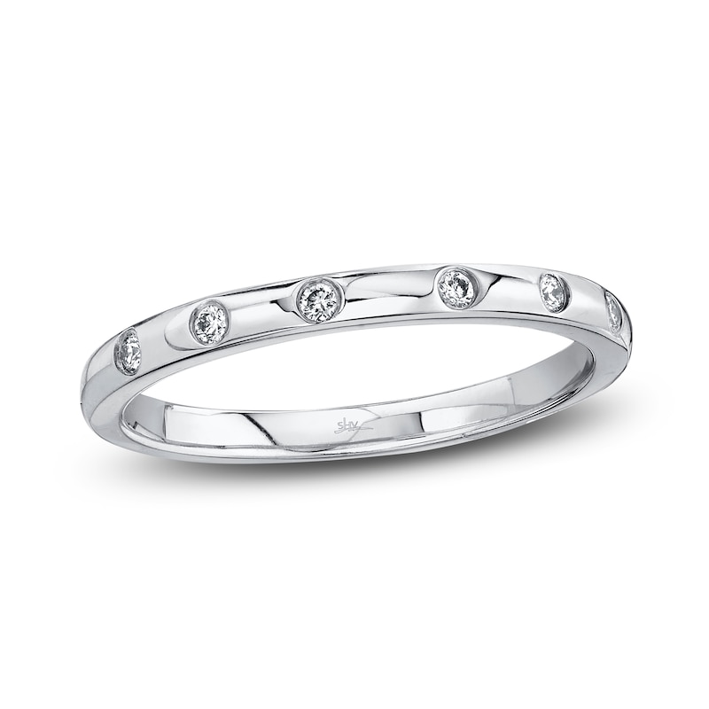 Main Image 1 of Shy Creation Diamond Ring 1/20 ct tw Round 14K White Gold SC22007483