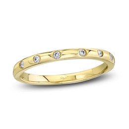 Shy Creation Diamond Ring 1/20 ct tw Round 14K Yellow Gold SC22007484