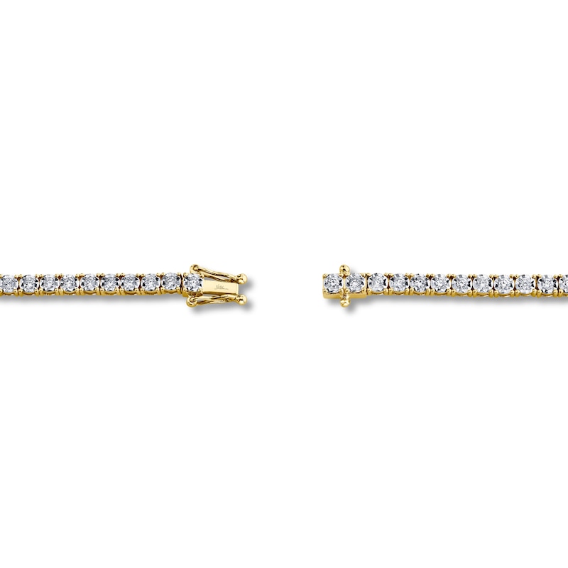 Main Image 3 of Shy Creation Diamond Tennis Bracelet 7/8 ct tw Round 14K Yellow Gold 7" SC55002950