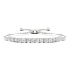 Thumbnail Image 0 of Lab-Created Diamond Bolo Bracelet 5 ct tw Round 14K White Gold