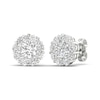 Thumbnail Image 0 of Lab-Created Diamond Earrings 2 ct tw Round 14K White Gold