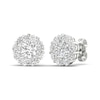 Thumbnail Image 1 of Lab-Grown Diamond Earrings 2 ct tw Round 14K White Gold
