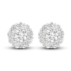 Thumbnail Image 2 of Lab-Grown Diamond Earrings 2 ct tw Round 14K White Gold