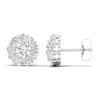 Thumbnail Image 3 of Lab-Grown Diamond Earrings 2 ct tw Round 14K White Gold