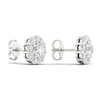 Thumbnail Image 4 of Lab-Grown Diamond Earrings 2 ct tw Round 14K White Gold