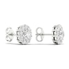 Thumbnail Image 3 of Lab-Created Diamond Earrings 2 ct tw Round 14K White Gold