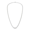 Thumbnail Image 1 of Lab-Created Diamond Tennis Necklace 10 ct tw Round 14K White Gold