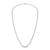 Thumbnail Image 2 of Lab-Grown Diamond Tennis Necklace 10 ct tw Round 14K White Gold