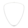 Thumbnail Image 1 of Lab-Grown Diamond Tennis Necklace 7 ct tw Round 14K White Gold