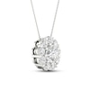 Thumbnail Image 1 of Lab-Created Diamond Pendant Necklace 2 ct tw Round 14K White Gold