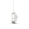 Thumbnail Image 3 of Lab-Grown Diamond Pendant Necklace 2 ct tw Round 14K White Gold