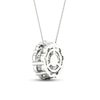 Thumbnail Image 3 of Lab-Created Diamond Pendant Necklace 2 ct tw Round 14K White Gold