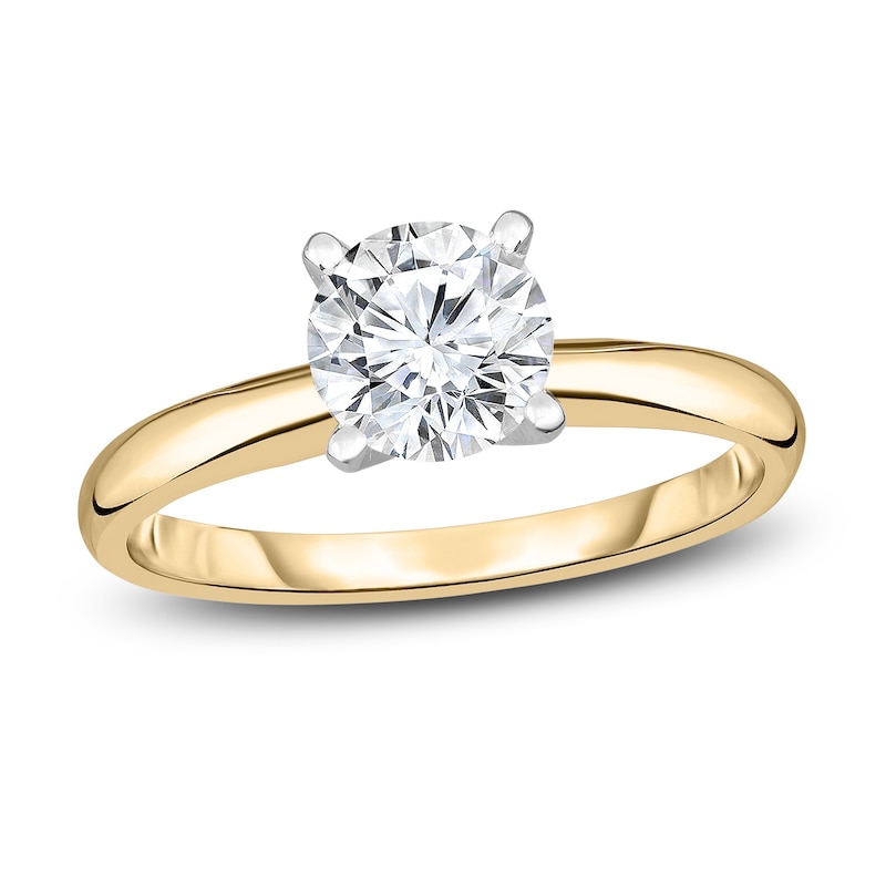 Main Image 1 of Diamond Solitaire Engagement Ring 3/8 ct tw Round 14K Yellow Gold (I2/I)