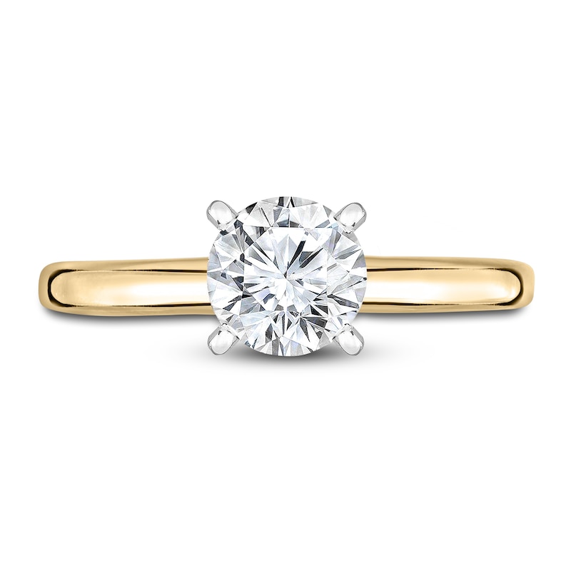 Main Image 3 of Diamond Solitaire Engagement Ring 3/8 ct tw Round 14K Yellow Gold (I2/I)
