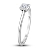 Thumbnail Image 2 of Diamond Solitaire Engagement Ring 1/4 ct tw Bezel-Set Princess 14K White Gold (I2/I)