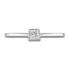 Thumbnail Image 3 of Diamond Solitaire Engagement Ring 1/4 ct tw Bezel-Set Princess 14K White Gold (I2/I)
