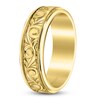 Thumbnail Image 2 of Kirk Kara Men's Engraved Wedding Band 18K Yellow Gold
