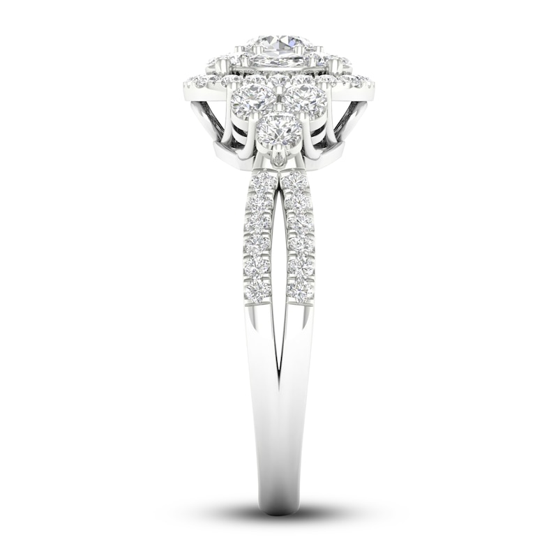Main Image 3 of Diamond Ring 1 ct tw Round 14K White Gold