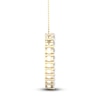 Thumbnail Image 3 of Lab-Grown Diamond Heart Necklace 2 ct tw Round 14K Yellow Gold