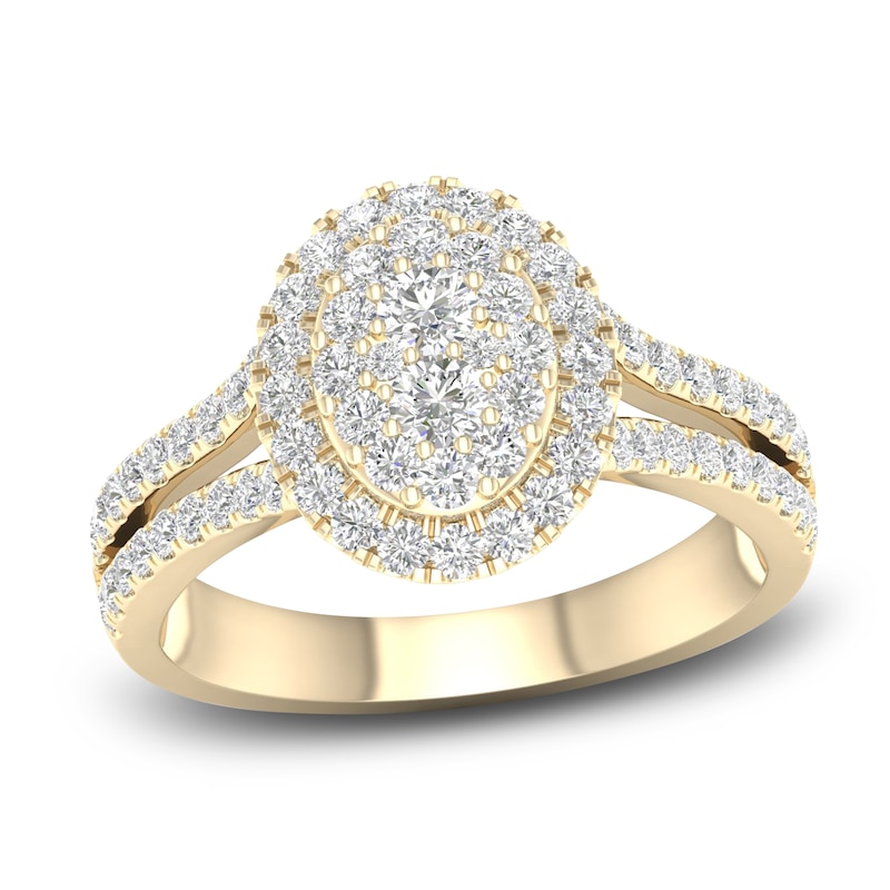 Main Image 1 of Diamond Ring 3/4 ct tw Round 14K Yellow Gold