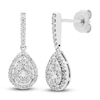 Thumbnail Image 0 of Diamond Dangle Earrings 1/2 ct tw Round 10K White Gold