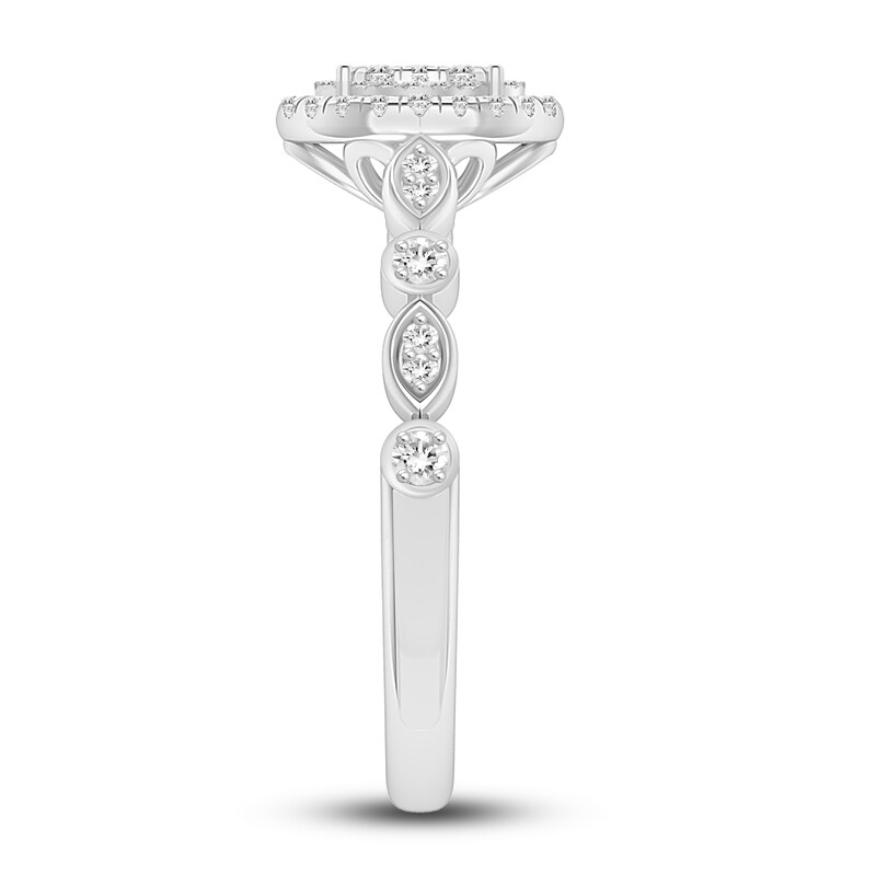 Main Image 3 of Diamond Ring 1/5 ct tw Round 10K White Gold