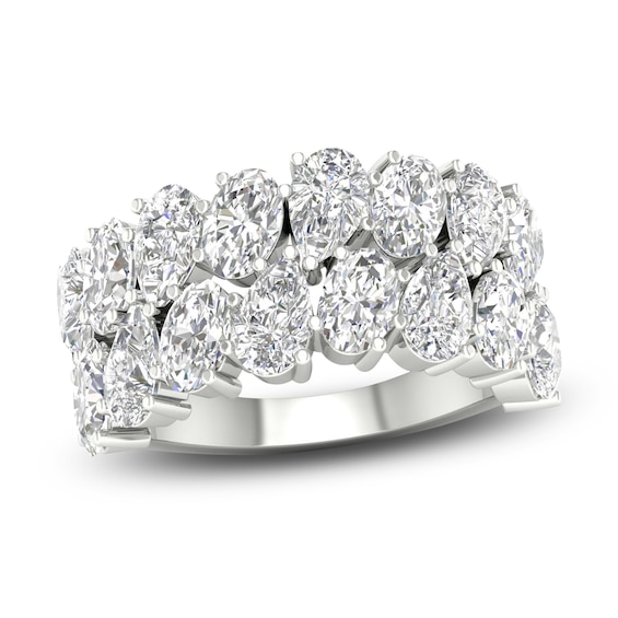 Jared Signature Lab-Grown Diamond Ring 4 ct tw Pear/Oval 14K White Gold