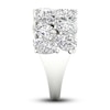 Thumbnail Image 3 of Lab-Grown Diamond Ring 4 ct tw Pear/Oval 14K White Gold