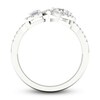 Thumbnail Image 4 of Lab-Grown Diamond Ring 1 ct tw Oval/Emerald/Pear/Round 14K White Gold